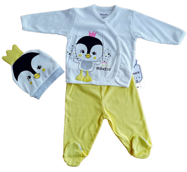 Baby Set 3 Teilig mit Pinguin Motiv